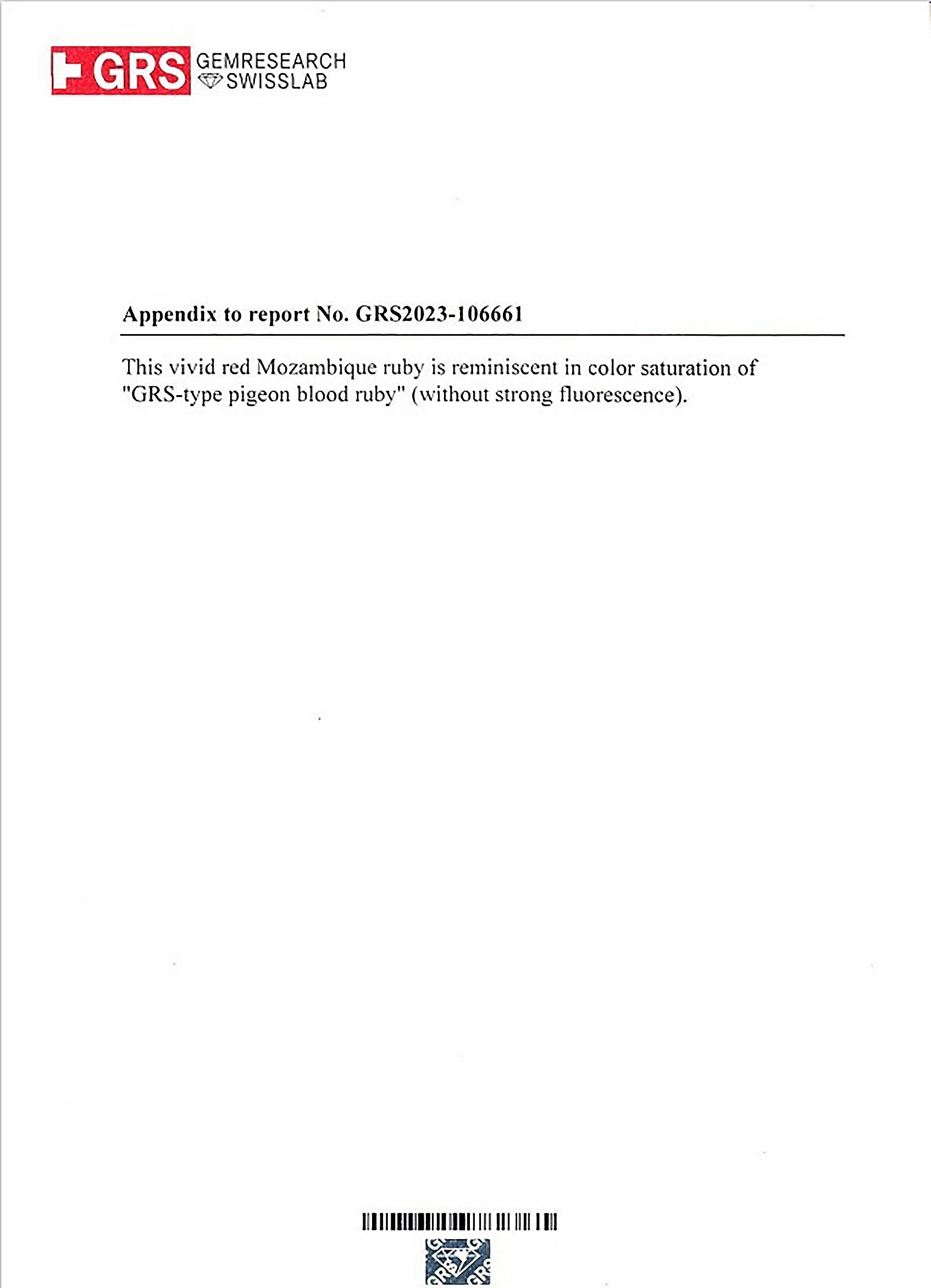 5.01 Ct. Ruby from Mozambique