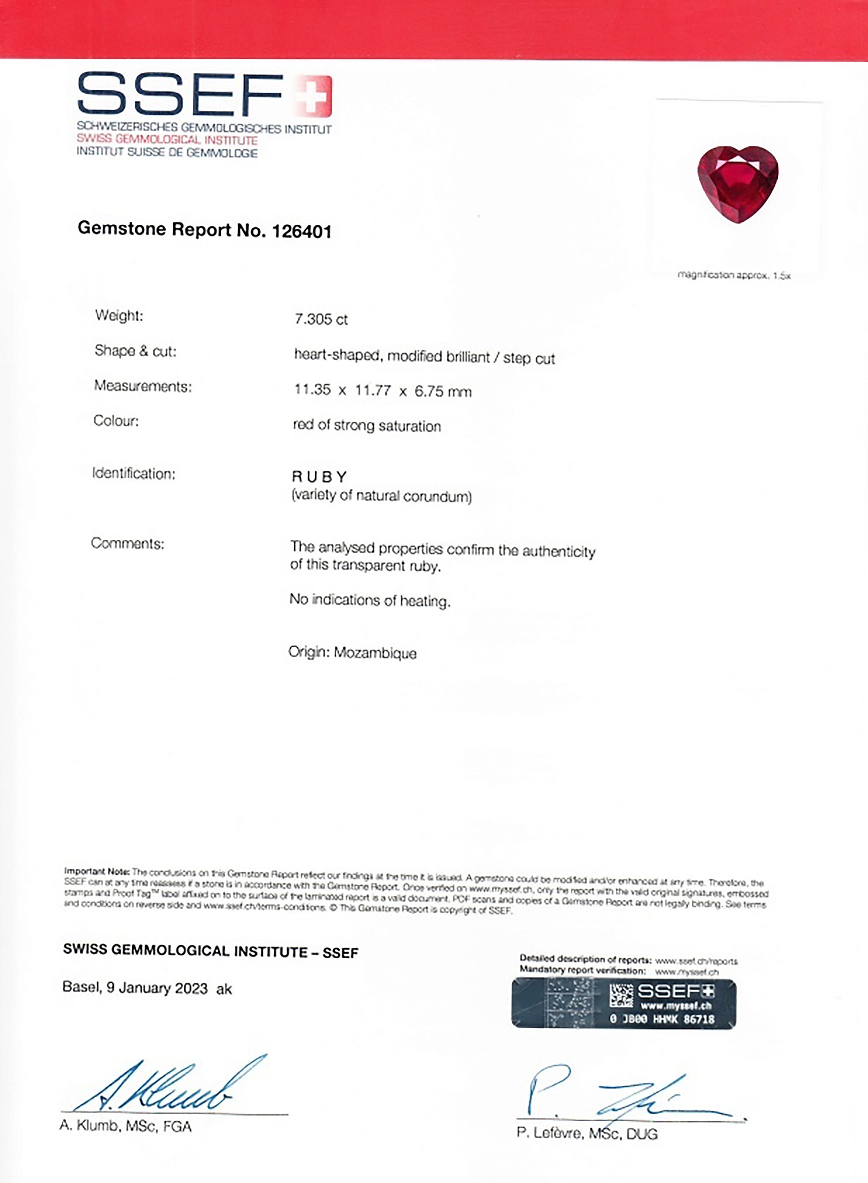 7.30 Ct. Ruby from Mozambique