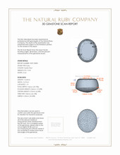 15.94 Ct. Star Ruby from Madagascar 3 D Scan Report