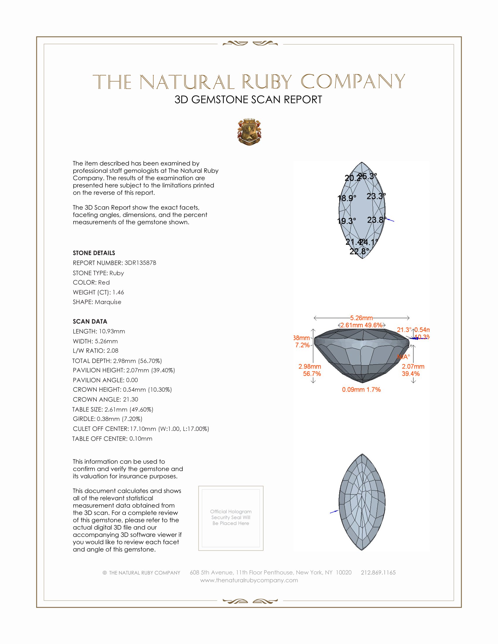 1.46 Ct. Ruby from Mozambique