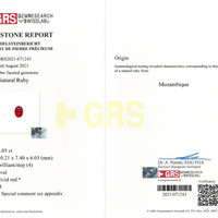 4.05 Ct. Ruby from Mozambique Scan Report