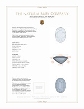 0.74 Ct. Ruby from Mozambique 3 D Scan Report