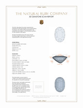 0.74 Ct. Ruby from Mozambique 3 D Scan Report