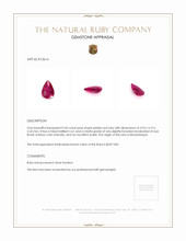 0.43 Ct. Ruby from Mozambique Appraisal