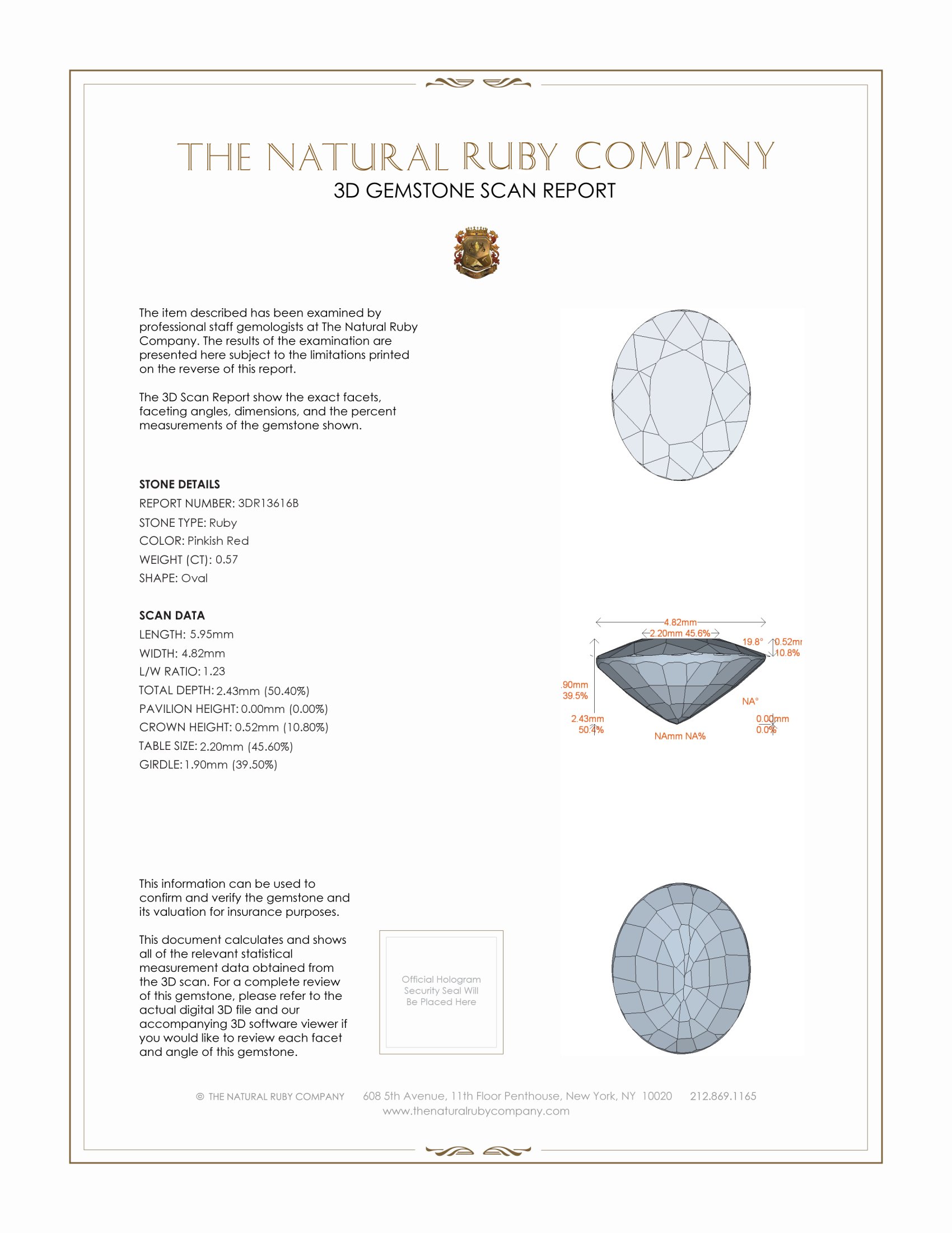 0.57 Ct. Ruby from Mozambique