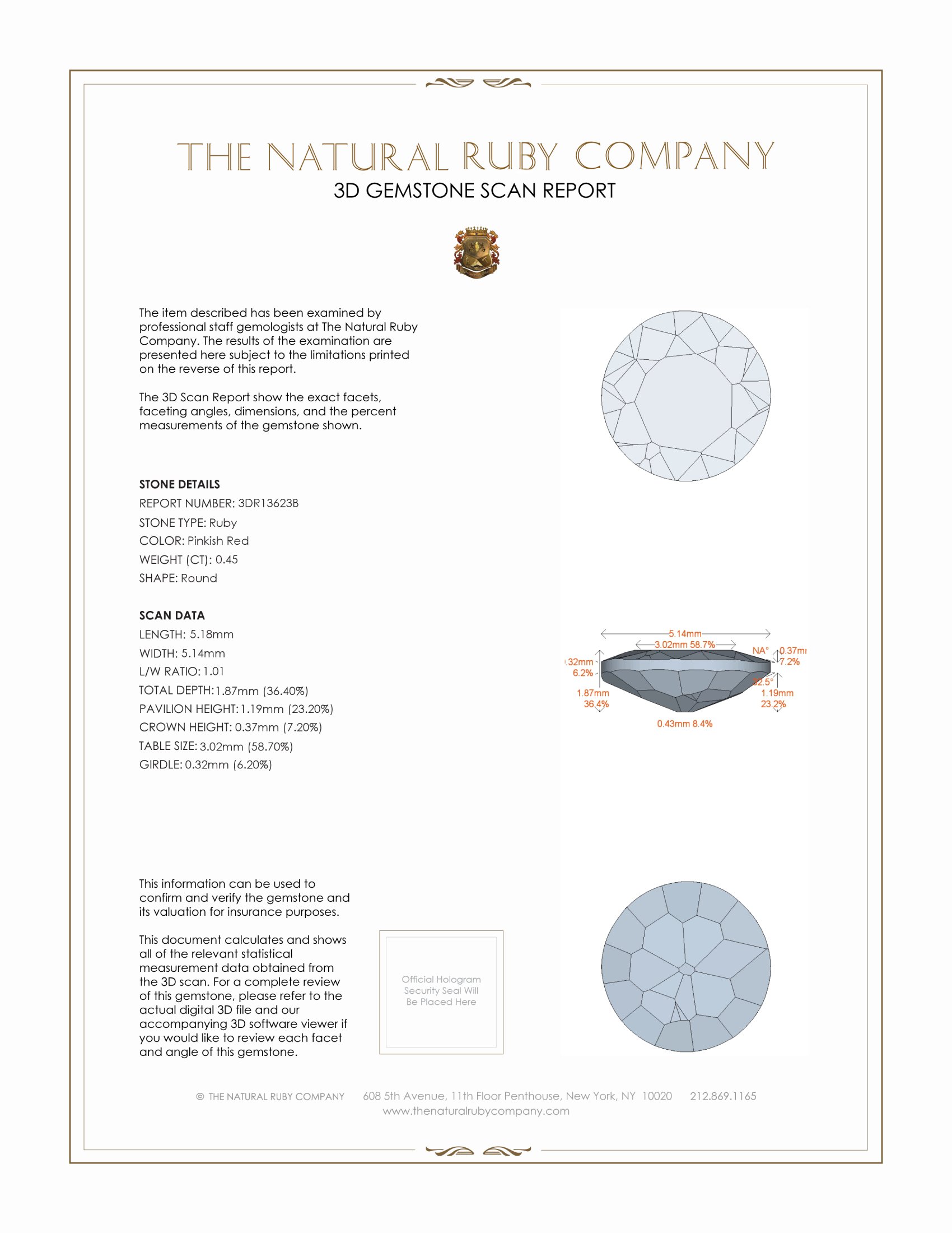 0.45 Ct. Ruby from Mozambique