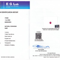 1.44 Ct. Ruby from Mozambique Scan Report