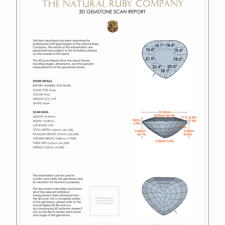 3.09 Ct. Ruby from Mozambique