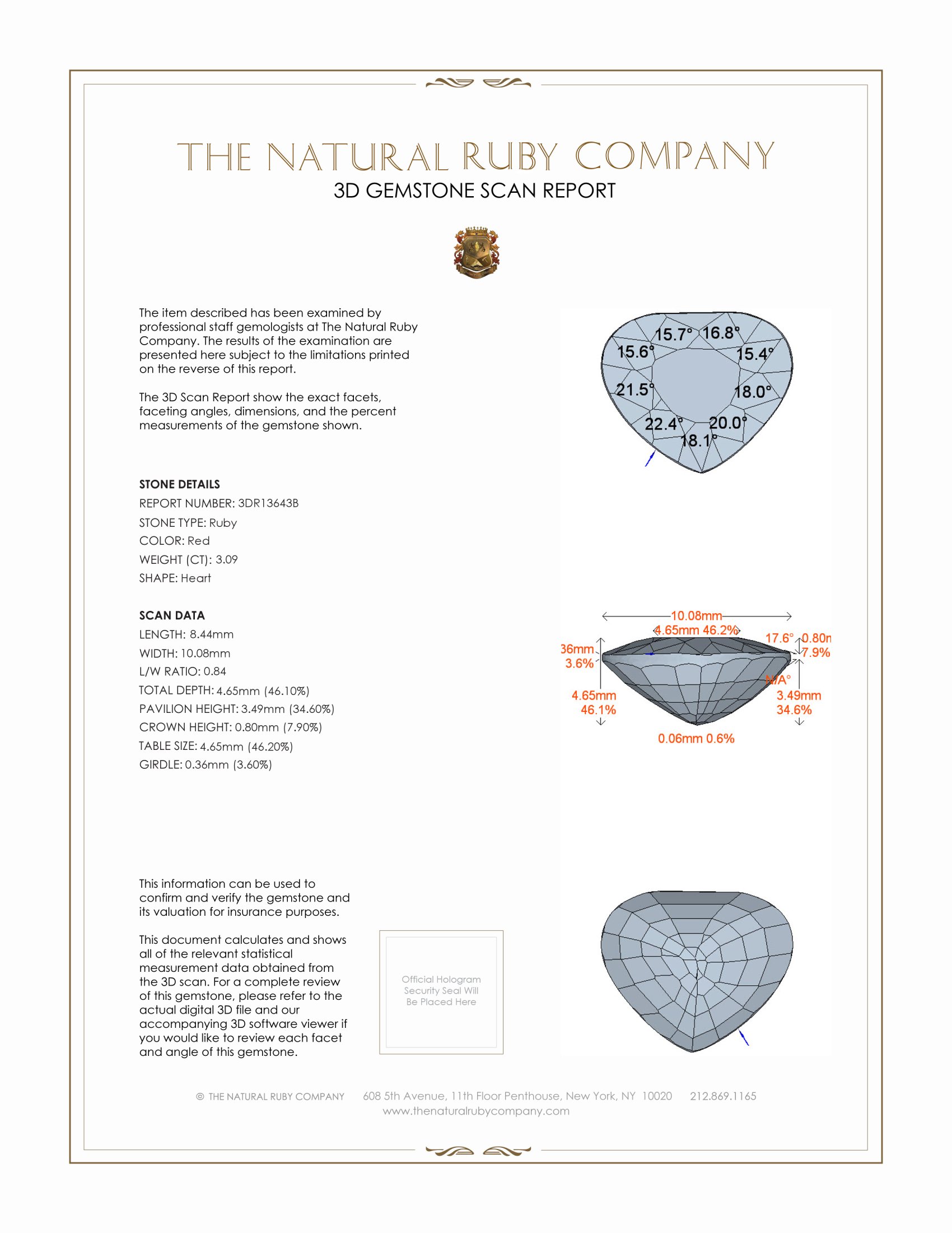 3.09 Ct. Ruby from Mozambique
