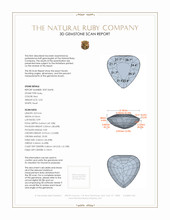 2.02 Ct. Ruby from Mozambique 3 D Scan Report