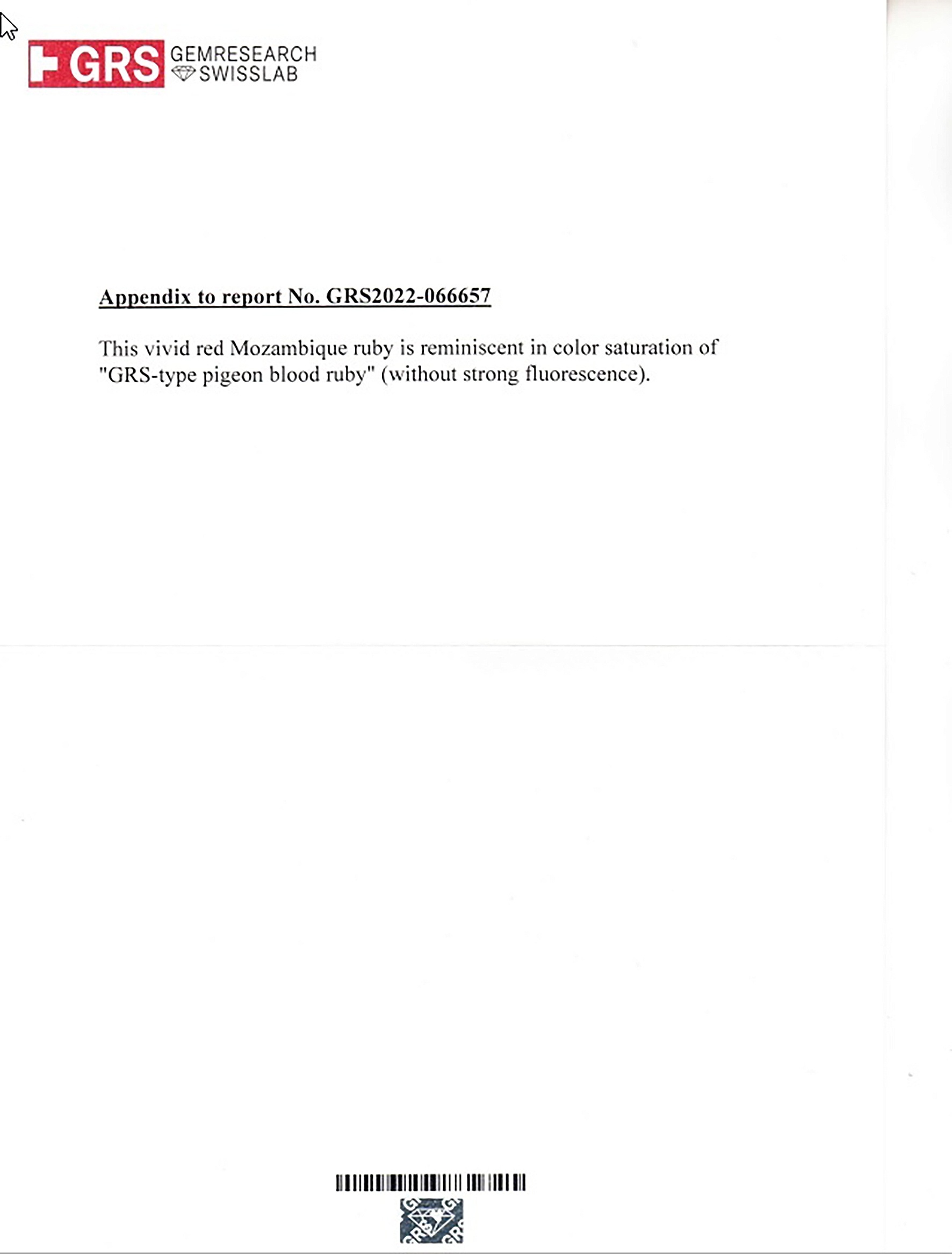 2.01 Ct. Ruby from Mozambique