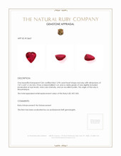 0.90 Ct. Ruby from Mozambique Appraisal