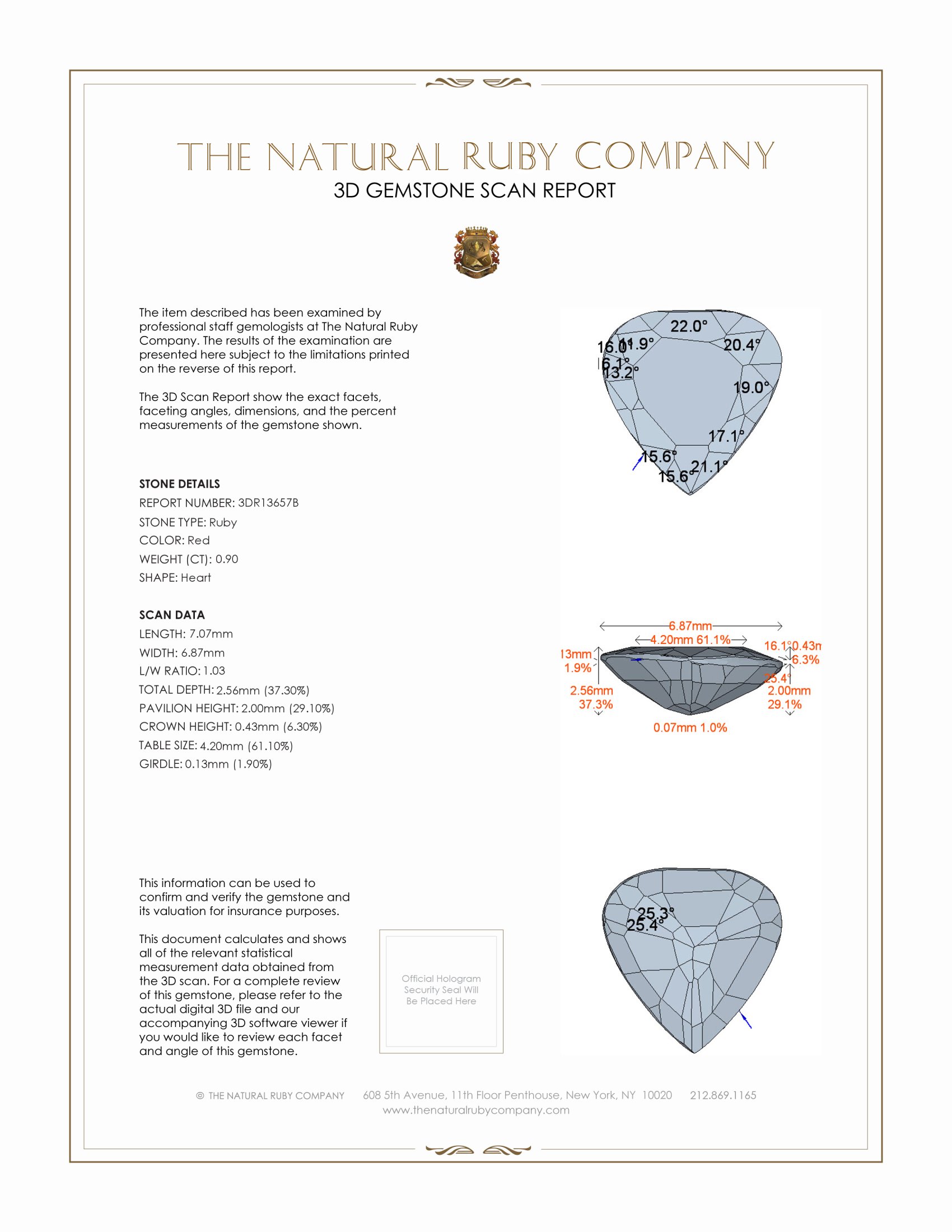 0.90 Ct. Ruby from Mozambique