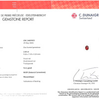 2.04 Ct. Ruby from Mozambique Scan Report