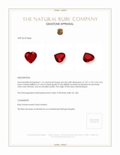 1.16 Ct. Ruby from Mozambique Appraisal