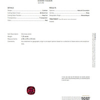 1.26 Ct. Ruby from Mozambique Scan Report
