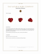 4.66 Ct. Ruby from Mozambique Appraisal