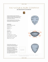 2.01 Ct. Ruby from Mozambique 3 D Scan Report