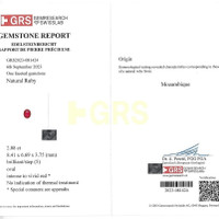 2.08 Ct. Ruby from Mozambique Scan Report