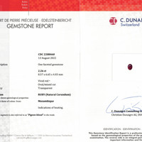 2.26 Ct. Ruby from Mozambique Scan Report