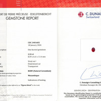 2.51 Ct. Ruby from Mozambique Scan Report