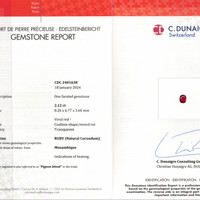 2.12 Ct. Ruby from Mozambique Scan Report