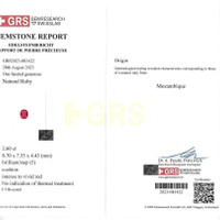 2.60 Ct. Ruby from Mozambique Scan Report
