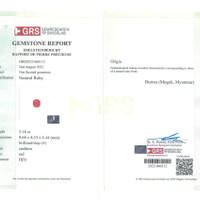 3.18 Ct. Ruby from Burma (Myanmar) Scan Report