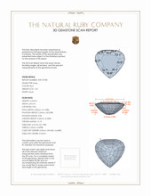 1.03 Ct. Ruby from Mozambique 3 D Scan Report