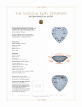 1.02 Ct. Ruby from Mozambique 3 D Scan Report