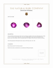 4.86 Ct. Star Ruby from Ceylon (Sri Lanka) Appraisal