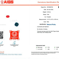2.04 Ct. Ruby from Mozambique Scan Report