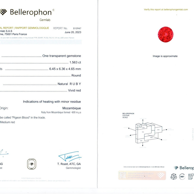 1.56 Ct. Ruby from Mozambique