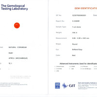 1.56 Ct. Ruby from Mozambique Scan Report