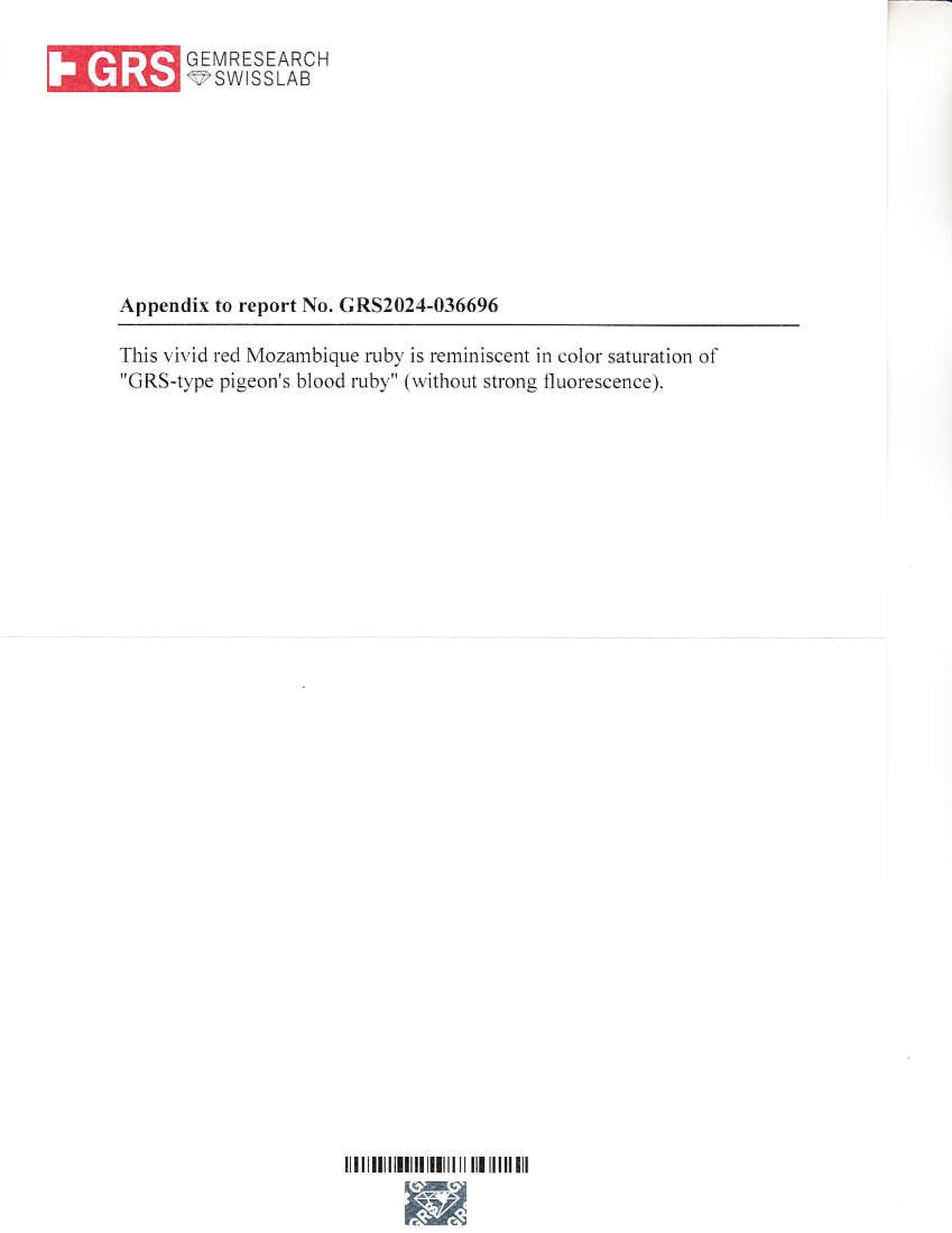 2.01 Ct. Ruby from Mozambique