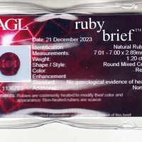 1.20 Ct. Ruby from Mozambique Scan Report