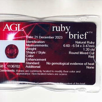 1.20 Ct. Ruby from Mozambique Scan Report