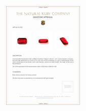 2.07 Ct. Ruby from Mozambique Appraisal