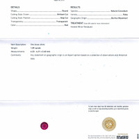 1.09 Ct. Ruby from Burma (Myanmar) Scan Report