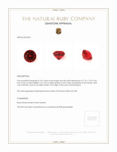 2.42 Ct. Ruby from Mozambique Appraisal