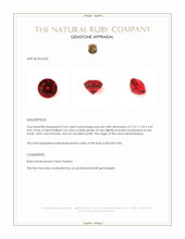 2.42 Ct. Ruby from Mozambique Appraisal