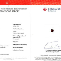 4.01 Ct. Ruby from Burma (Myanmar) Scan Report