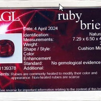 2.01 Ct. Ruby from Mozambique Scan Report