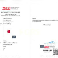 5.04 Ct. Ruby from Mozambique Scan Report