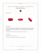 4.14 Ct. Ruby from Mozambique Appraisal