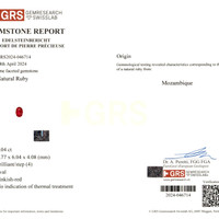 2.04 Ct. Ruby from Mozambique Scan Report