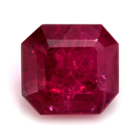 Antique Style Ruby Ring 2.07 Ct., 14K White Gold Combination Stone