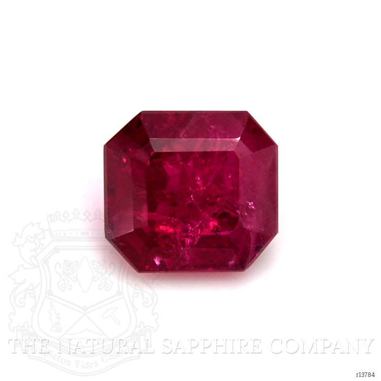 Antique Style Ruby Ring 2.07 Ct., 14K White Gold