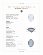 0.84 Ct. Ruby from Ceylon (Sri Lanka) 3 D Scan Report