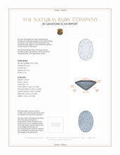 0.61 Ct. Ruby from Mozambique 3 D Scan Report